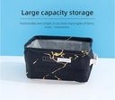 Marble Gilding Series Small Square Fabric Storage Basket