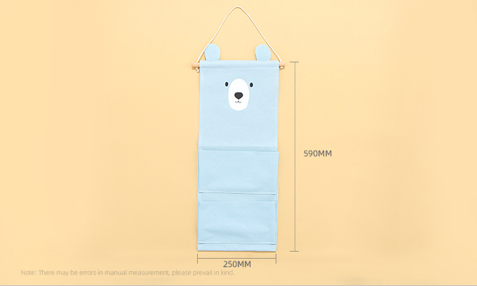 Ear Bear Series Hanging Storage Bag with 2 Pockets