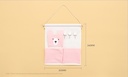 Ear Bear Series Hanging Storage Bag with 3 Pockets and 3 Hooks