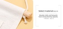 Ear Bear Series Hanging Storage Bag with 3 Pockets and 3 Hooks
