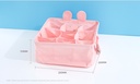 Ear Bear Series Square Fabric Storage Basket with 9 Compartments