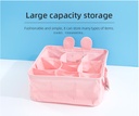 Ear Bear Series Square Fabric Storage Basket with 9 Compartments