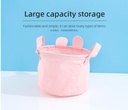 Ear Bear Series Small Barrel Shaped Fabric Storage Basket