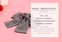 Loving Heart Checks Bow Hair Clip