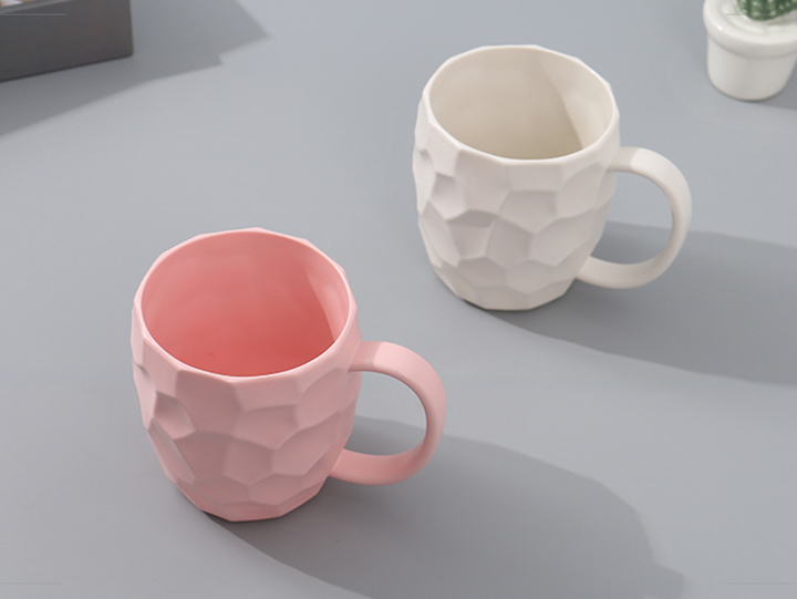 Water Cube Toothbrush Mug (Pink/White)