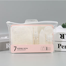Portable Facial Cleansing Travel Bottle 7-in-1 Set