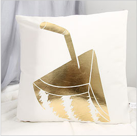Watermelon Hot Stamping Throw Pillow