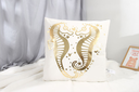 Sea Horse Hot Stamping Throw Pillow