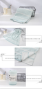 Ribbed Bath Wrap Towel (Blue)