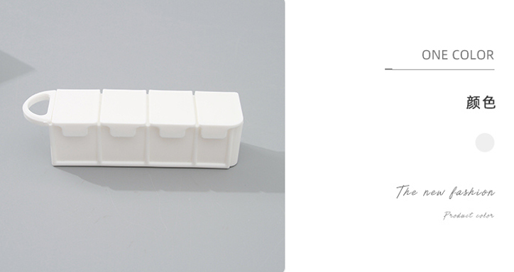 4 Compartments Pill Dispenser with Buckle