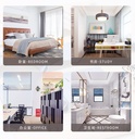 Simple Solid Color Series Hanging Storage with 7 Compartments (Gray)