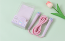 Cute rabbit sports skipping rope