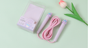 Cute rabbit sports skipping rope