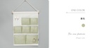 Simple Solid Color Series Hanging Storage with 7 Compartments (Green)