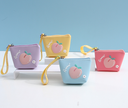 Peach Silica Gel Portable Coin Purse