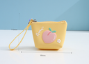 Peach Silica Gel Portable Coin Purse