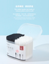 Double Tip Two-Tone Paper Stick Cotton Swab (With Ear Scoop)