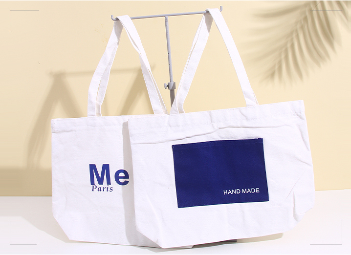 Simple large capacity canvas bag