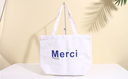 Simple large capacity canvas bag