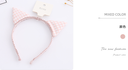 Checks Cat's Ear Hair Band