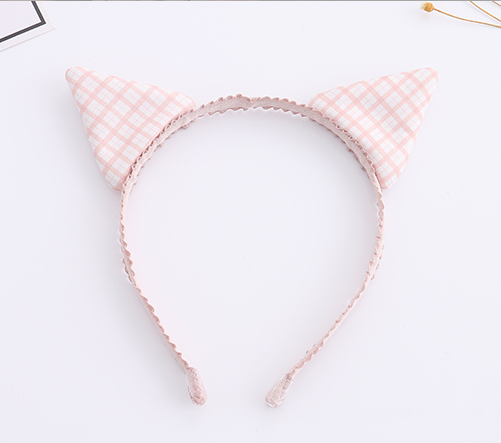 Checks Cat's Ear Hair Band