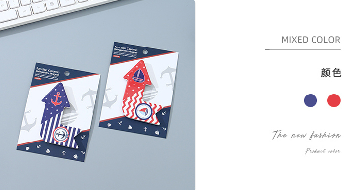 Turn Sign Ceramic Refrigerator Magnet
