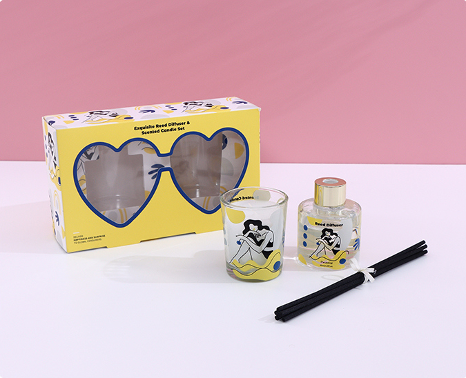 Exquisite Reed Diffuser & Scented Candle Set 30ml/50g (Darjeeling)