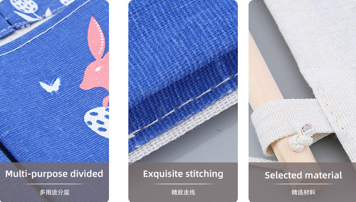 Animal Forest Collection - Rabbit Over the Door Hanging Organizer with 4 Pockets