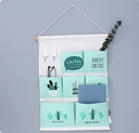 Fresh Cactus Over the Door Hanging Organizer with 7 Pockets