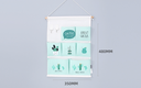 Fresh Cactus Over the Door Hanging Organizer with 7 Pockets