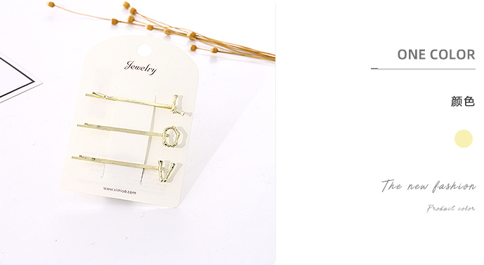 Simple Letters Bobby Pin Set