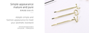 Simple Letters Bobby Pin Set