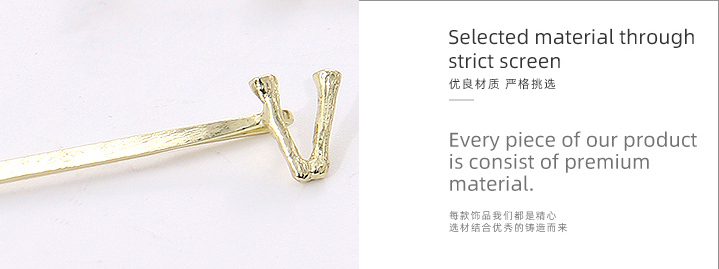 Simple Letters Bobby Pin Set