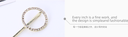 Rhinestone Inlaid Round Bobby Pin Set