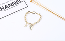 Heart Design Thick Chain Bracelet
