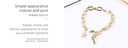 Heart Design Thick Chain Bracelet