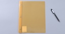 Letter Size File Folder with Prong Fasteners Clasps (Orange)