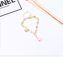 Imitation Pearl Thick Chain Bracelet