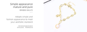 Imitation Pearl Thick Chain Bracelet