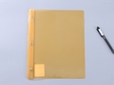 Letter Size File Folder with Prong Fasteners Clasps (Orange)