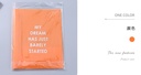 Letter Size File Folder with Prong Fasteners Clasps (Orange Red)