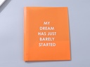 Letter Size File Folder with Prong Fasteners Clasps (Orange Red)