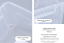 Clear Plastic Storage Box with Lid – Small
