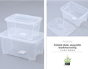 Clear Plastic Storage Box with Lid – Large