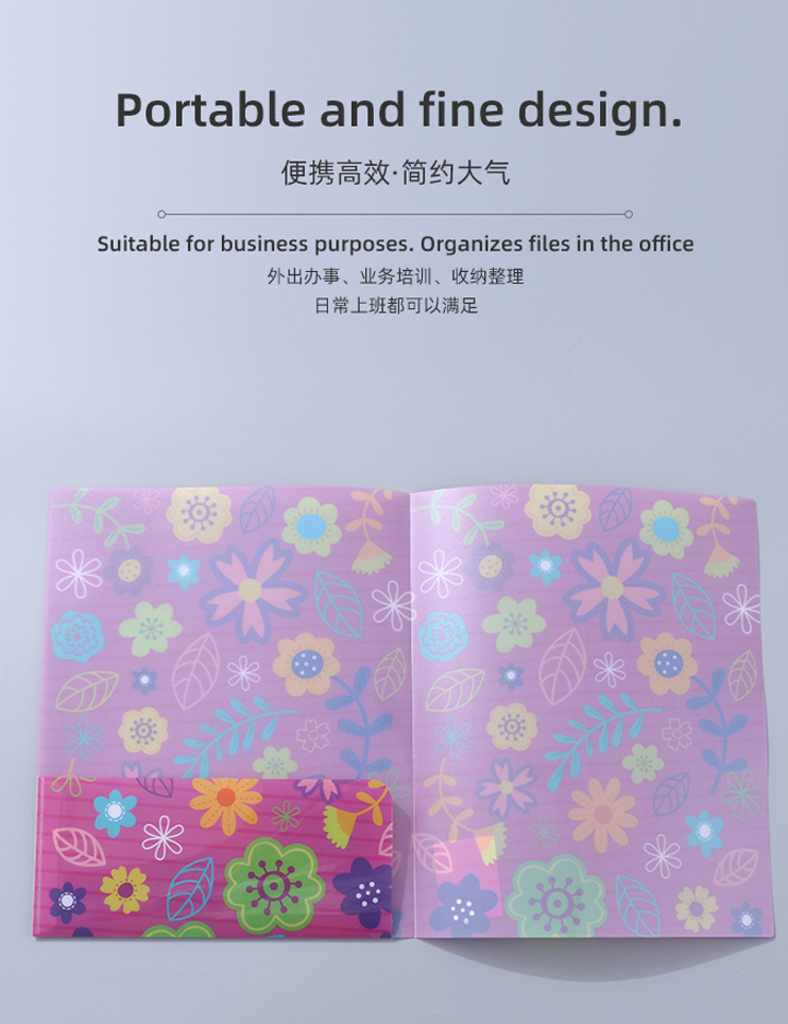 Letter Size File Folder with Single Pocket (Rose Red)