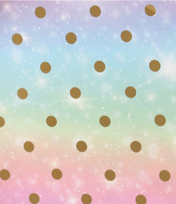 Brilliant Rainbow Dots Circular Paper Plate(6 Count)