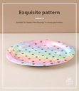 Brilliant Rainbow Dots Circular Paper Plate(6 Count)