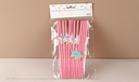 Brilliant Rainbow Star Decoration Paper Straw(12 Count)
