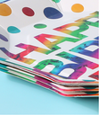 Colorful Birthday Letters Octangle Paper Plate(6 Count)