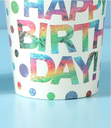 Colorful Birthday Letters Paper Cup(6 Count)